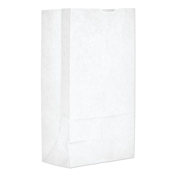 General Paper Bags, 40 lbs Cap., #12, 7.06"w x 4.5"d x 13.75"h, White, PK500 51032